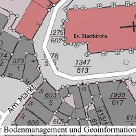 Vorschau der Kartenzusammenstellung Liegenschaftskarte Hessen voreingestellt